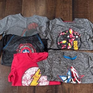 Superhero shirts sizes 5 and 6